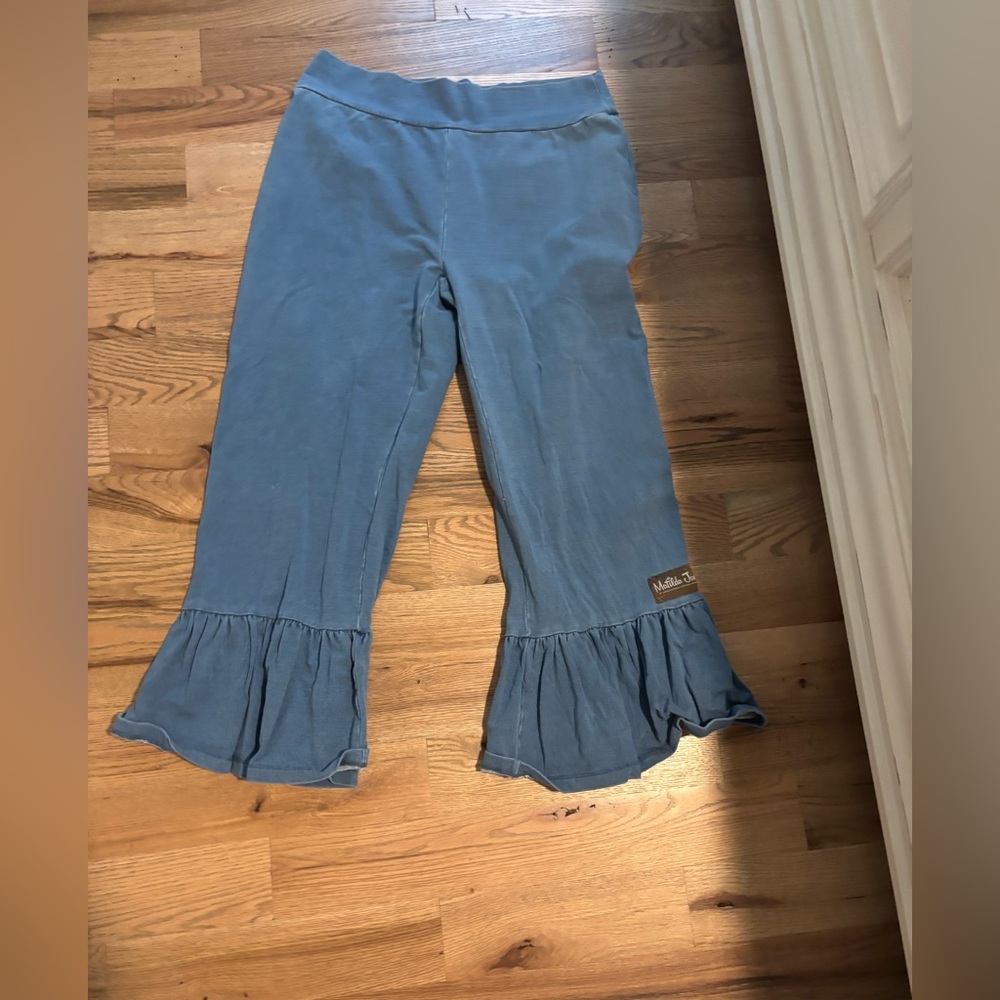 Matilda Jane Blue Ruffle Hem Pants